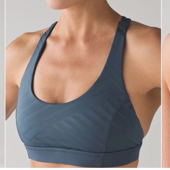 Lululemon Hot Like Agni Bra Astro Blue size 8 - Picture 4 of 10